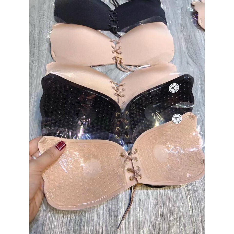 Áo Dán Ngực Cánh Tiên Có Dây Rút, Miếng Dán Nâng Ngực 3cm