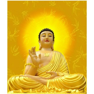Tranh đính đá Phật tổ như lại LV294 - 50X55CM