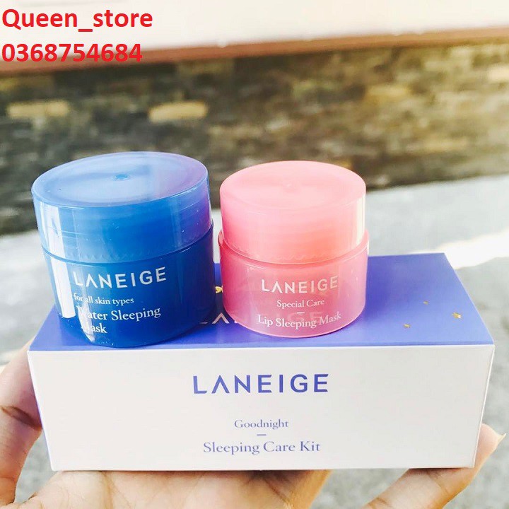 Combo Mặt Nạ Ngủ Và Mặt Nạ Môi Laneige mini