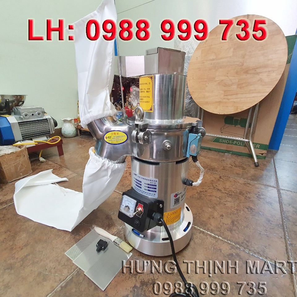 Máy nghiền dược liệu, tam thất, thuốc bắc nghiền liên tục dạng búa DF20