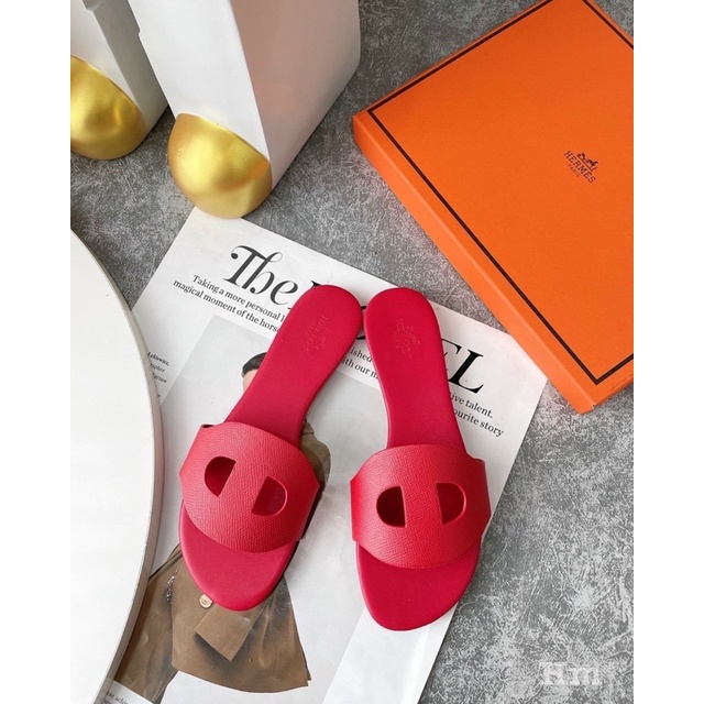 Dép lê Hm mũi lợn da mịn fullbox