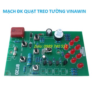 Mạch quạt treo tường nhận điều khiển từ xa Vinawind