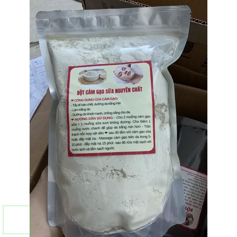 Bột cám gạo  sữa tắm và đắp mặt 1 kg mịn thơm