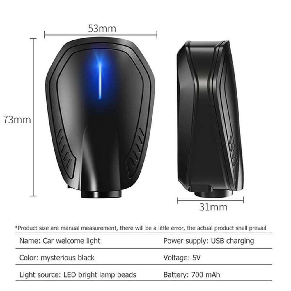 Đèn LED Chiếu Laser Mini Bằng ABS Thông Dụng Trang Trí Cửa Xe Hơi