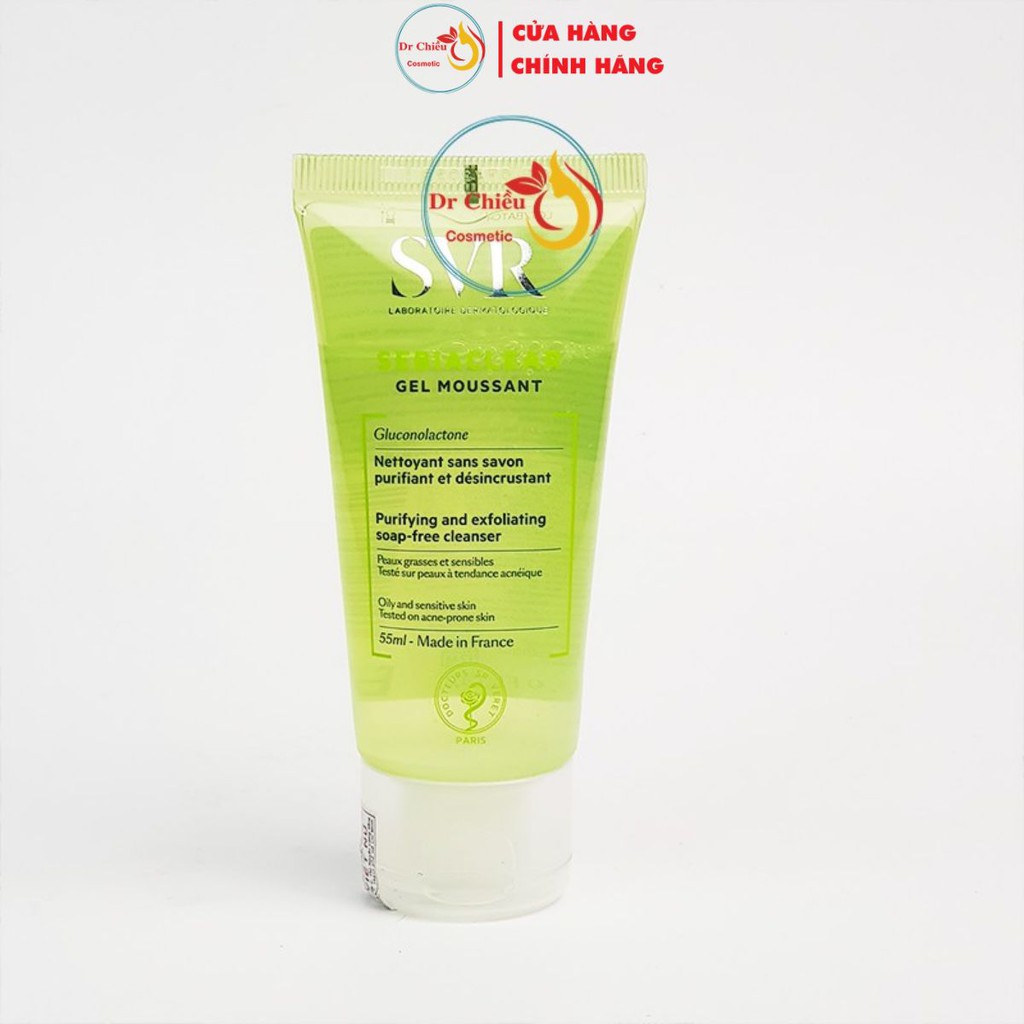 Sữa rửa mặt SVR Sebiaclear Gel Moussant ⚜️CHÍNH HÃNG⚜️Sữa rửa mặt chứa PHA dành cho da hỗn hợp, da dầu mụn SVR 50ml | BigBuy360 - bigbuy360.vn