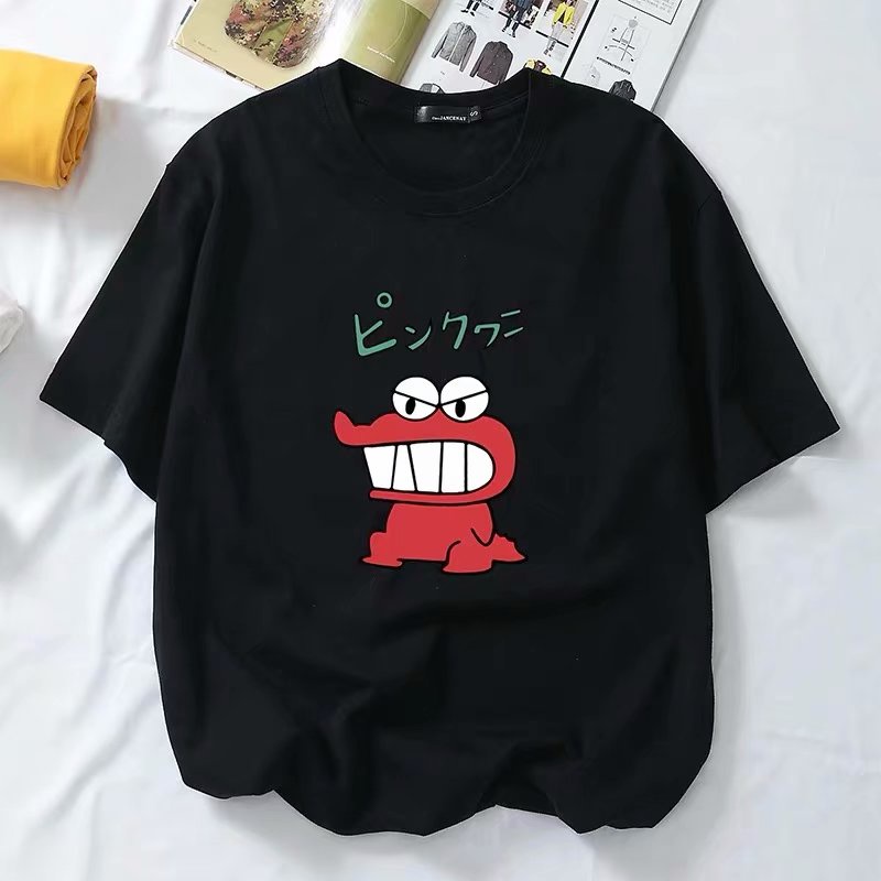 Áo Thun Cotton Trơn Tay Ngắn In Hình Khủng Long Nhỏ Phong Cách Nhật Bản Thời Trang Mùa Hè Mới Cho Nam Size M-8XL