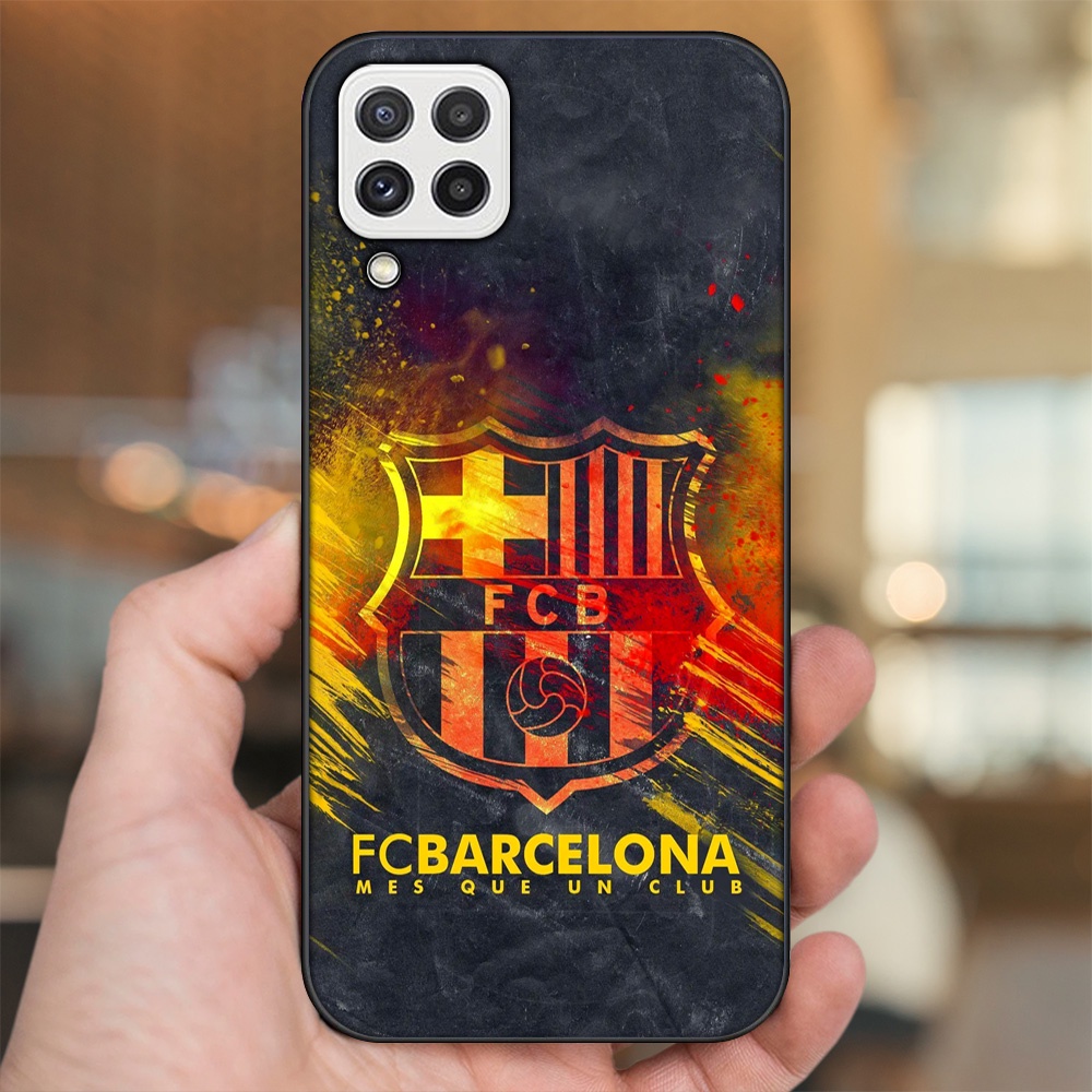 Ốp lưng Samsung A22 4G, A22 5G viền đen in hình Barcelona Barca