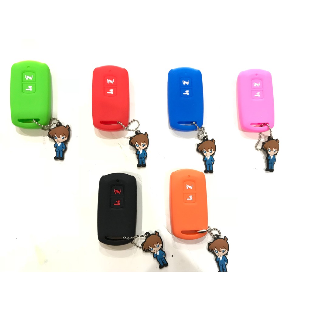 Bao bọc Remote Smartkey Honda 3 nút và 2 nút mẫu hoạt hình Conan Gaffiti tặng kèm móc khóa 3D cao cấp  . DoChoiXeMay