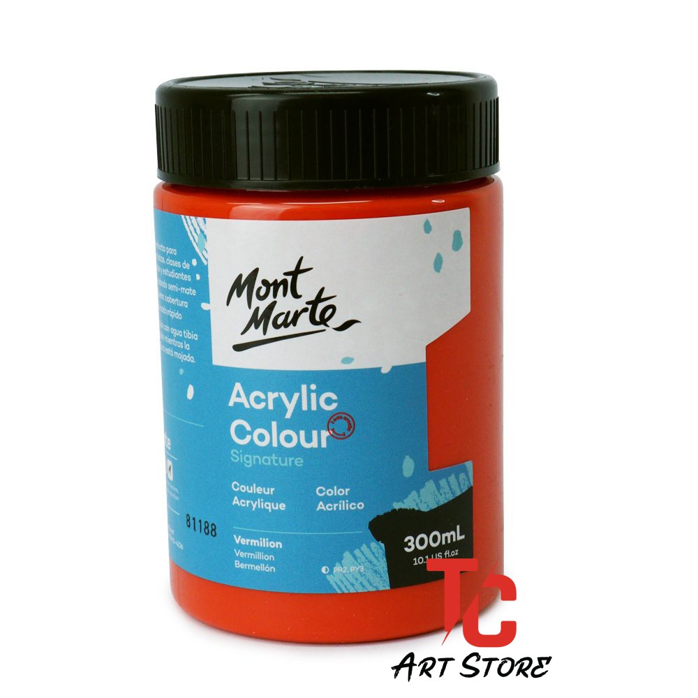 Màu Acrylic Mont Marte Signature 300ml FULL MÀU – Vẽ Trên Mọi Chất Liệu