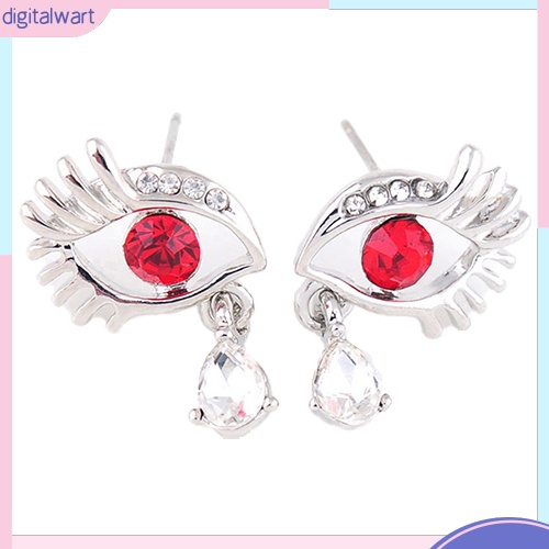 Khuyên Tai Hình Đôi Mắt Đính Đá Thời Trang Thanh Lịch Dành Cho Nữ