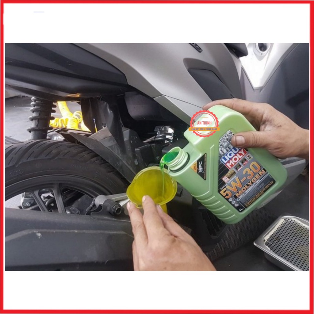 Nhớt Tay Ga Liqui Moly Molygen 5w30 Và 5W40 1L - Nhập Khẩu Nguyên Chai Từ Đức - Có Tem NK Và Mã Vạch.