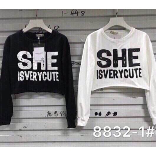 Áo Thun Nữ Dài Tay Croptop