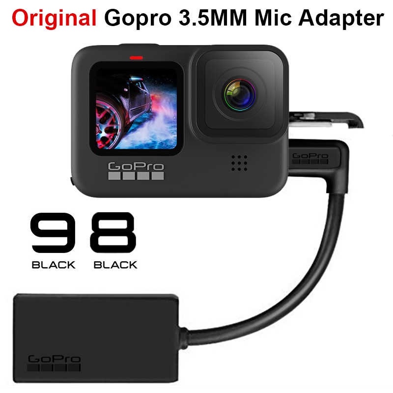 Jack chuyển GoPro Pro 3.5mm Mic Adapter cho GoPro 9 8 7 6 5 Black - Chính hãng FPT