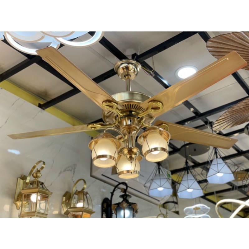 QUẠT TRẦN ĐÈN 3 CHAO ĐẸP 1400 SIÊU SANG