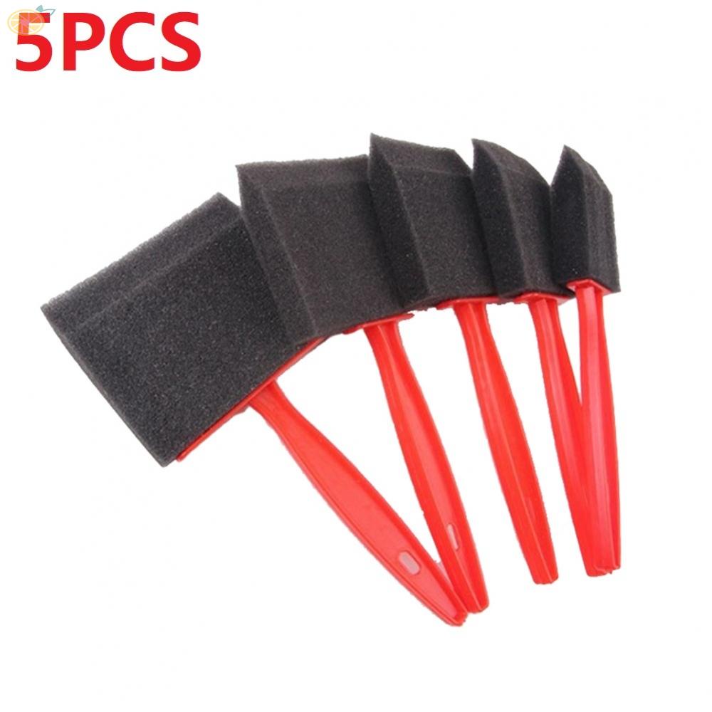【VARSTR】Foam Brushes 2.5/4/5/6.3/7.5cm Craft Paint Brush Foam Paint Brush Plastic
