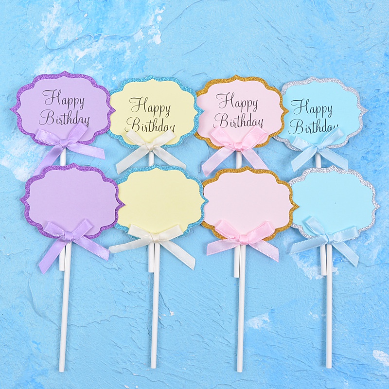 [SIÊU RẺ❤️] – Que cắm HPBD (set 5 que) - Trang trí bánh sinh nhật bánh kem