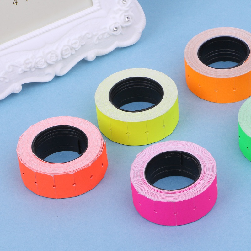 Cuộn 500 Miếng Dán Đánh Dấu Giá Tiền Giấy Nhiều Màu Sắc Cho Súng Mx-5500