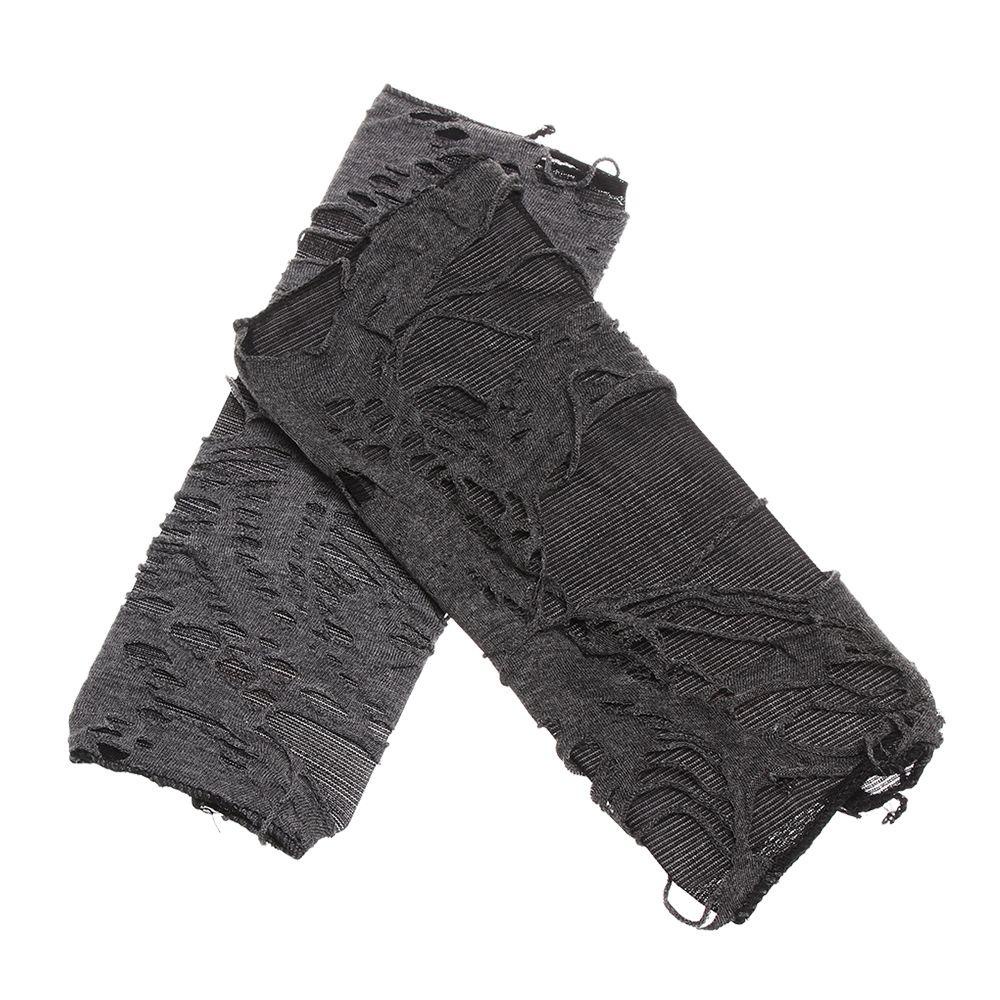 YVE Găng Tay Hở Ngón Màu Đen Hóa Trang Halloween Cho Nữ