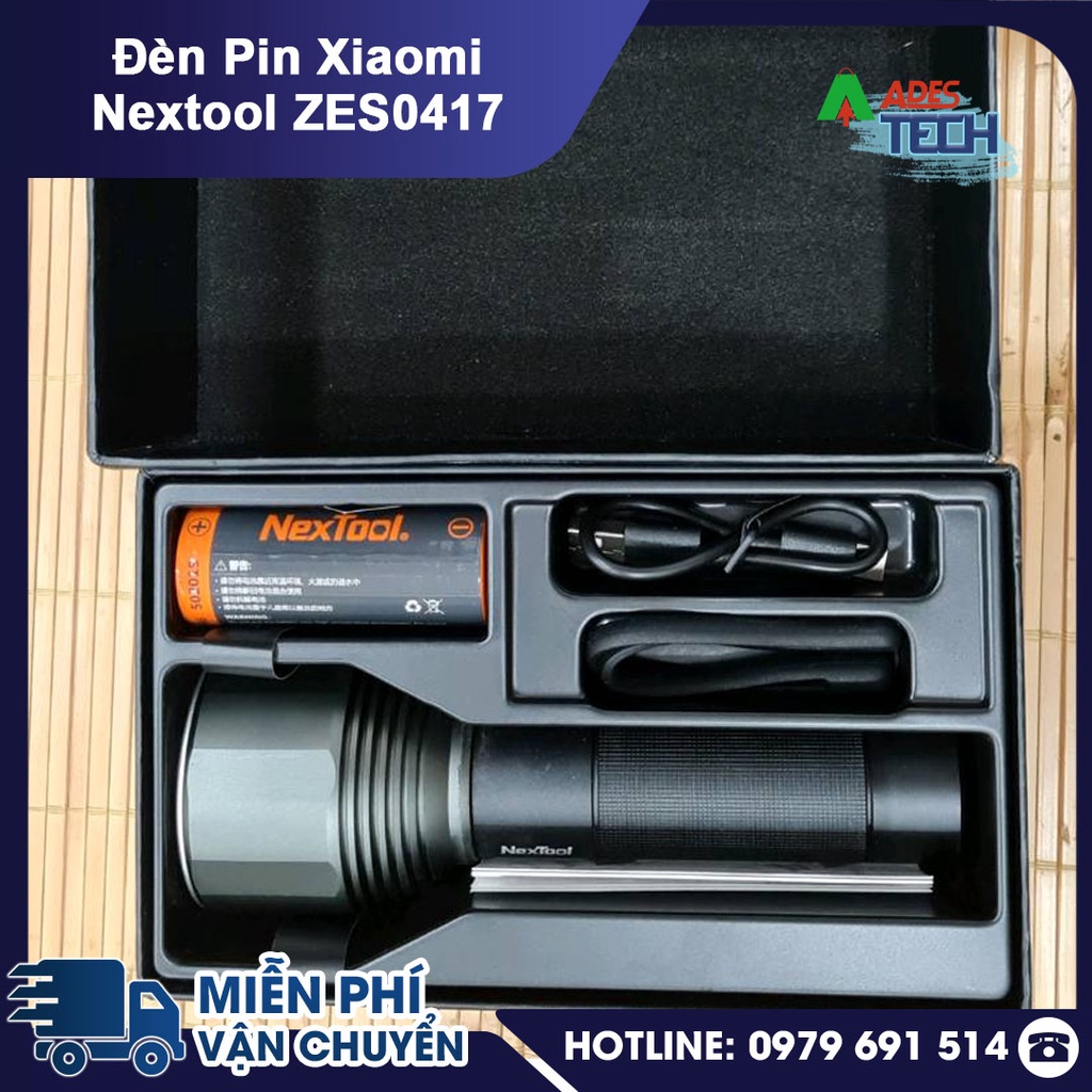 Đèn Pin Xiaomi Nextool Cầm Tay ZES0417 | Đèn Pin Siêu Sáng Chống Nước Hợp Kim Nhôm