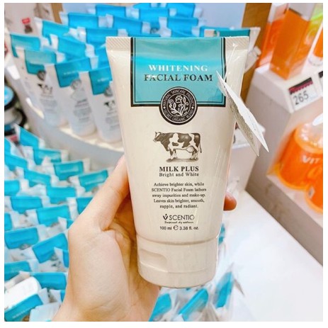 Sữa rửa mặt dưỡng trắng từ tinh chất sữa bò non – WHITENING FACIAL FOAM MILK PLUS