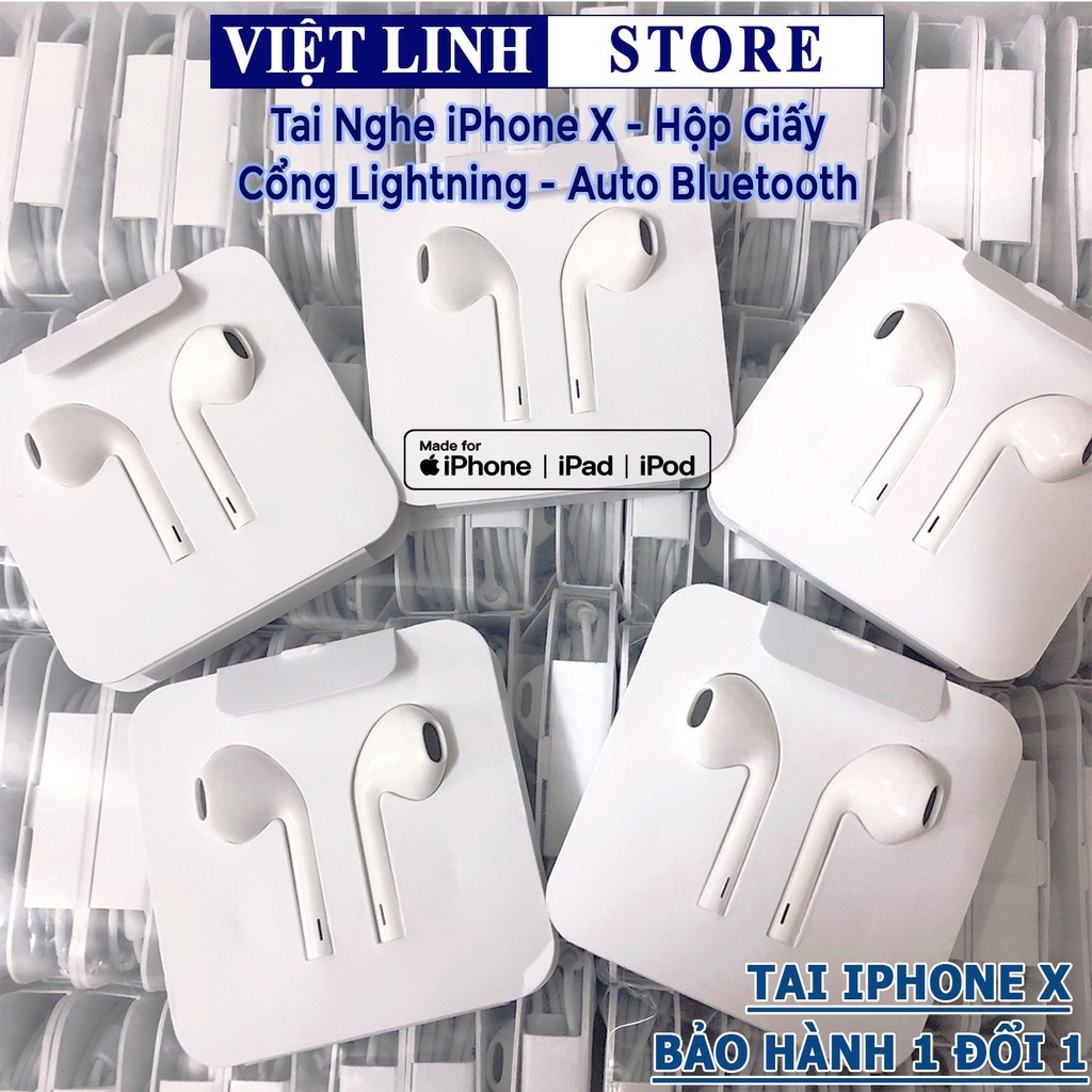 Tai nghe iPhone chính hãng, hàng zin có bluetooth có mic chân lightning dành cho iPhone 6/7/8/X/11