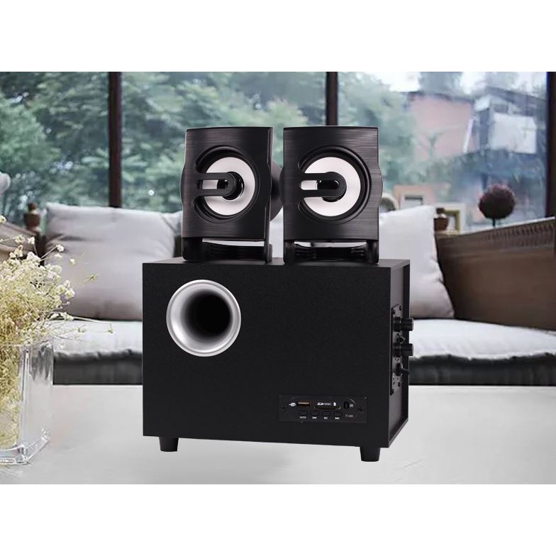 Loa Vi Tính 2.1 FT-06AC-BT Sử Dụng Nguồn AC 220V - Kết Nối PC, Mobile, USB, SD Card, Bluetooth