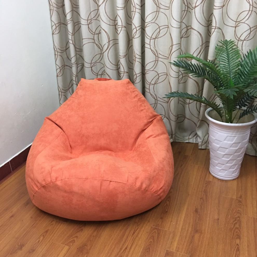 Vỏ Bọc ghế lười BBK vải da lộn mềm  được chọn màu - vỏ, ko lót- ko xốp