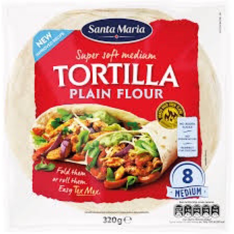 Bánh Tráng Tortillas Đỏ Santa Maria - 320G