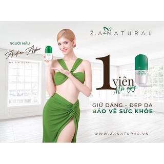 detox cần tây táo xanh premium ZA NATURAL (thải mỡ xiết eo)tặng thêm 30 viên giảm mỡ