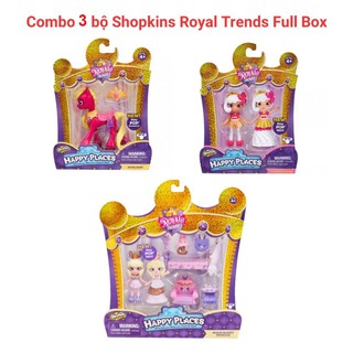 Combo 3 bộ Búp bê Shopkins Doll Royal Princess Full Box