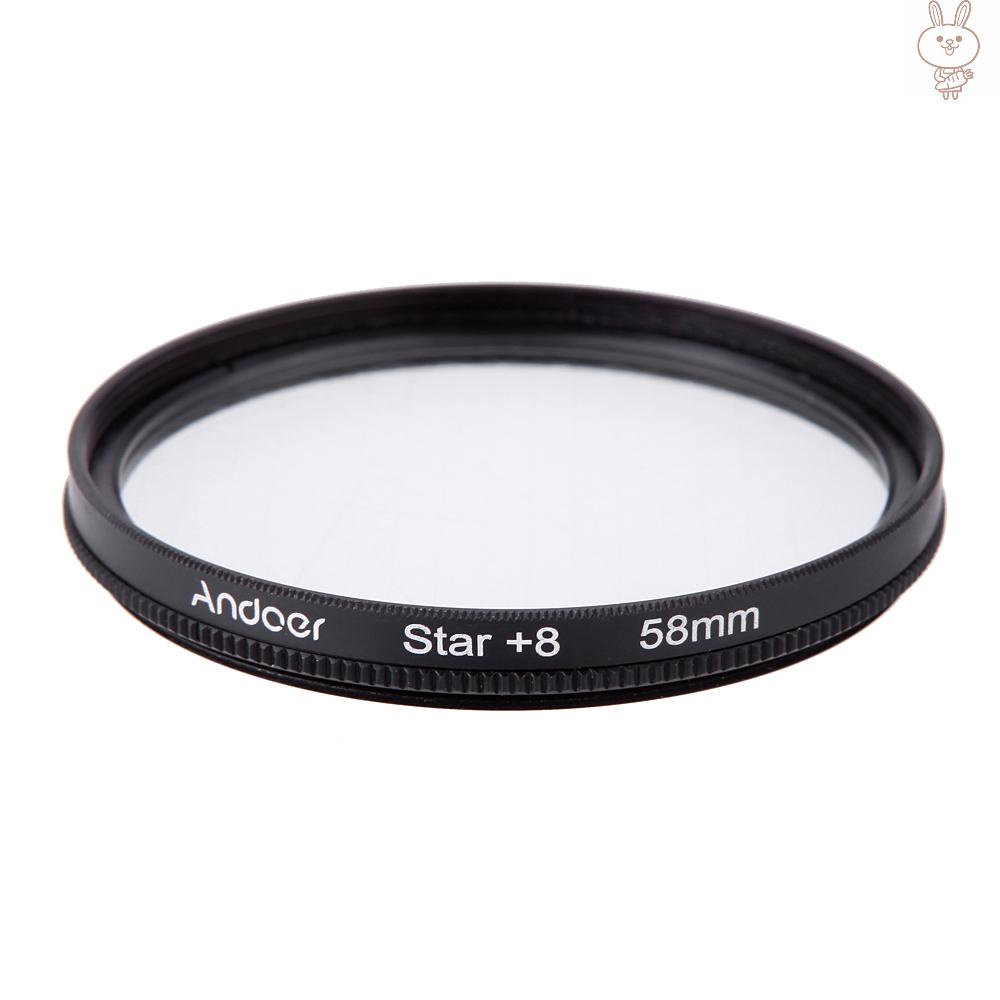 Ống Kính Máy Ảnh Dslr Andoer 58mm Uv + Cpl + Star8 + Close-Up (+ 1 + 2 + 4 + 10)