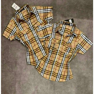 Áo sơ mi tay ngắn nữ - sơ mi caro nhiều màu