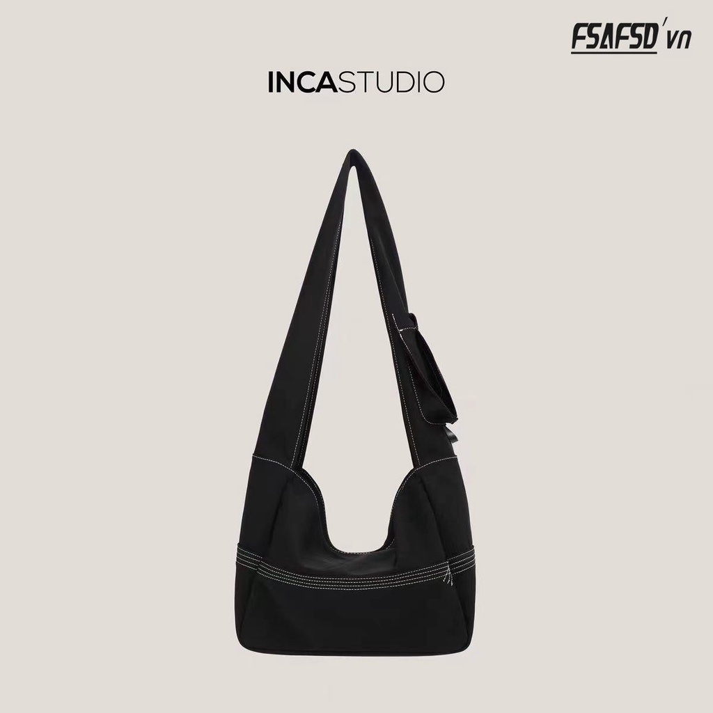 Túi Đeo Chéo Denim Sức Chứa Lớn Thời Trang Theo Phong Cách Hàn Quốc Dành Cho Nữ