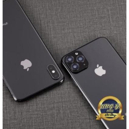 MIẾNG DÁN ĐỘ CAMERA NỔI LÊN 11 PRO MAX CHO IPHONE X XS XS MAX THẦN THÁNH- DÁN GIẢ 11