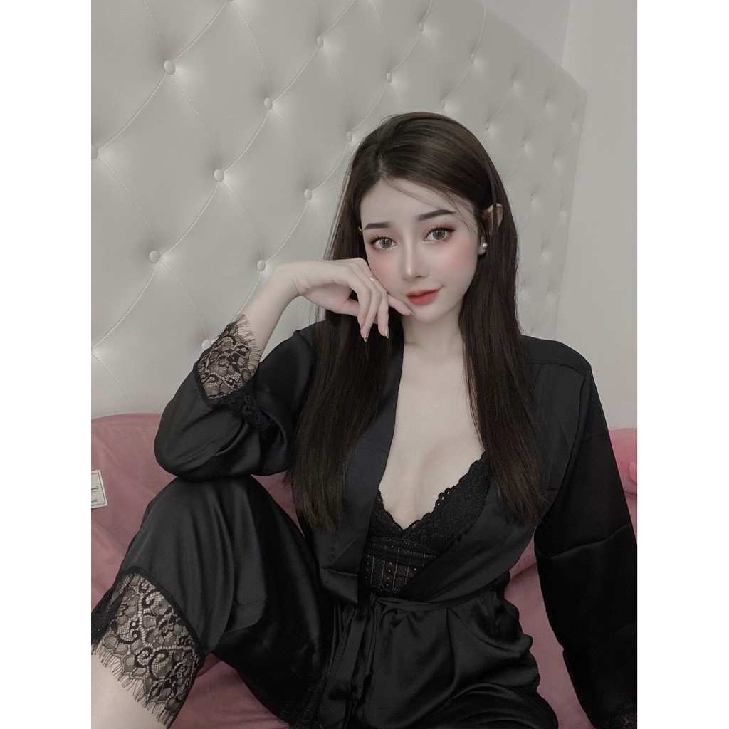 Đồ mặc nhà 2 dây Sexy lụa satin - latin Siêu Mát ĐB104 | BigBuy360 - bigbuy360.vn