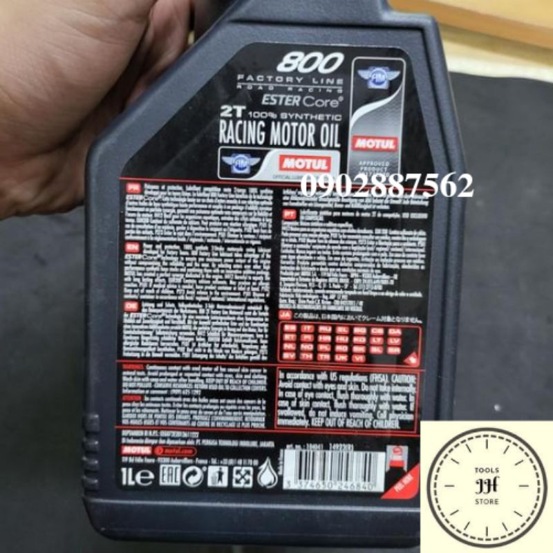Dầu nhớt xe 2 thì Motul 800 2T Factory Line Road Racing 1L