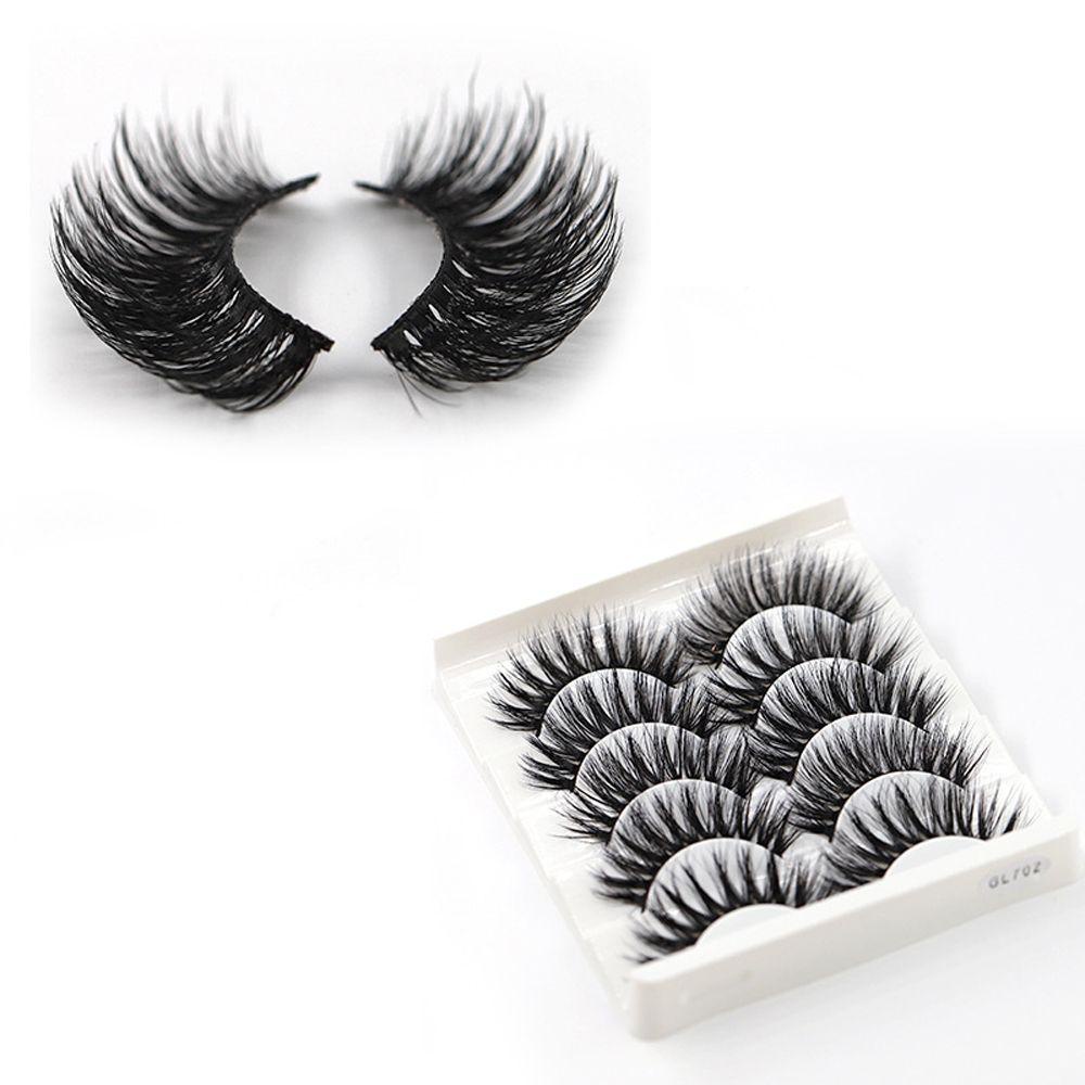 OCEANMAP Cặp Lông Mi Giả 3D Mềm Mại Tự Nhiên