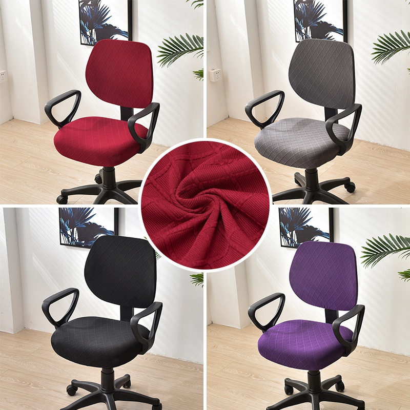 Vỏ Bọc Ghế Ngồi Máy Tính Nhiều Màu Chất Liệu Co Giãn Tiện Dụng