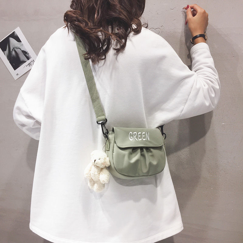 Túi đeo vai vải canvas phong cách Harajuku Nhật Bản dễ thương thời trang cho nữ 2021