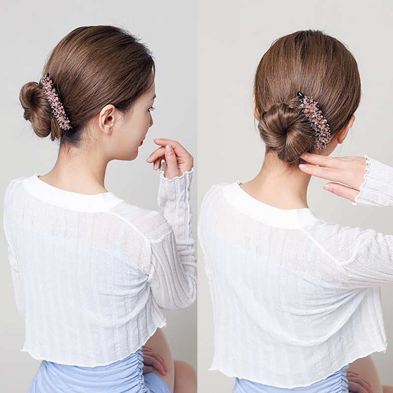 Lược Cài Tóc Đính Hạt Pha Lê Phong Cách Nhật Hàn Thanh Lịch Thời Trang Mới Dành Cho Nữ