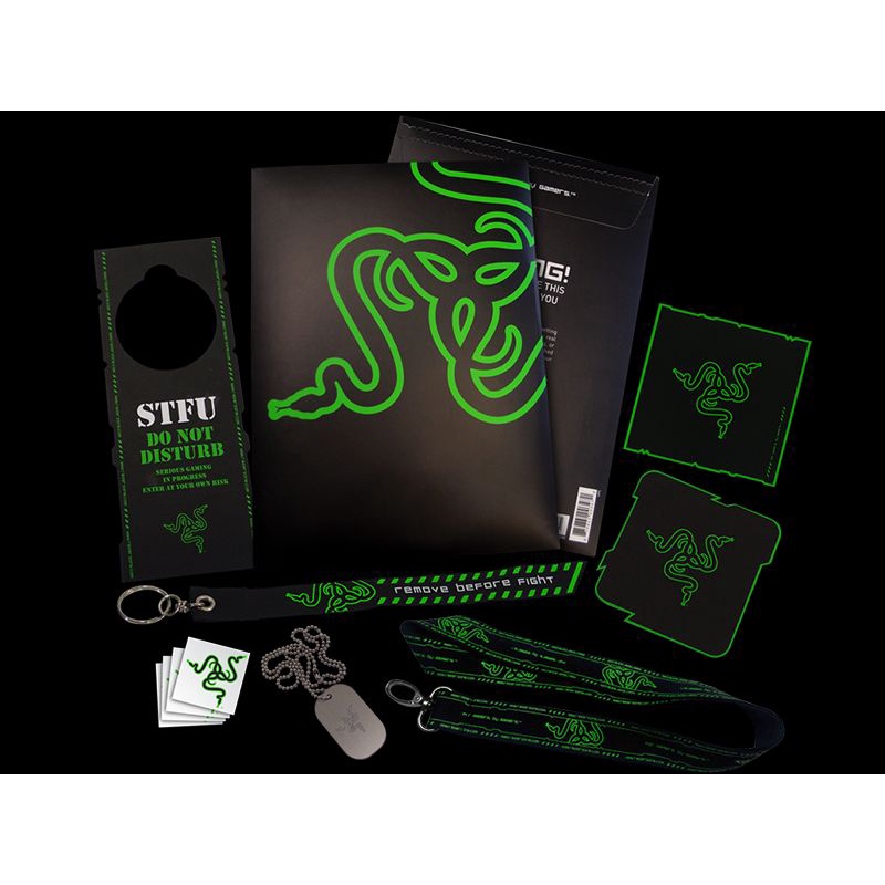 Pack đồ phụ kiện lưu niệm Razer L33t Pack V3