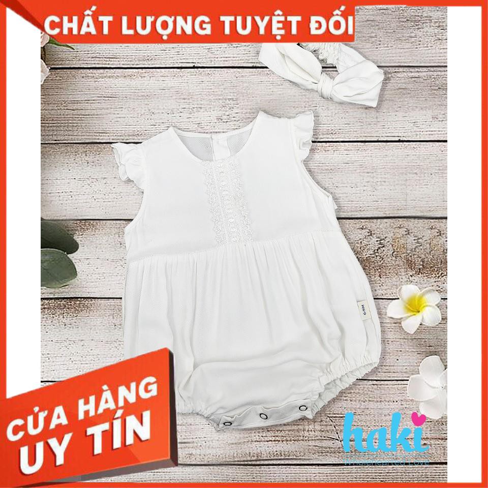 Chính hãng Body bé gái cánh tiên phối ren vải thô lanh mềm mại HAKI HK505_Tuyên sỉ