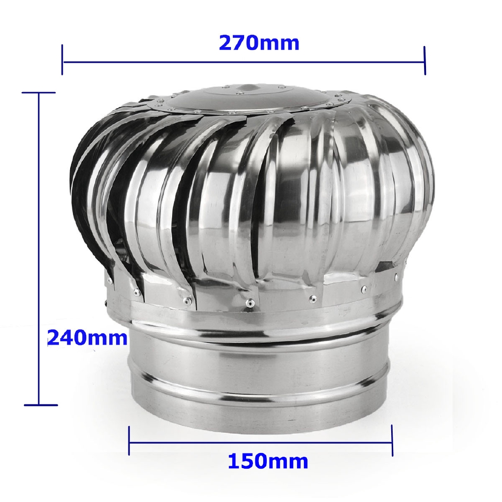 Ống Thông Gió Bằng Thép Không Gỉ 270mm * 240mm * 150mm
