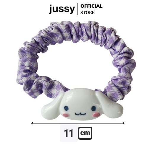 Dây Buộc Tóc Scrunchies Sọc Caro icon Hoạt Hình Dây Cột Tóc Jussy Fashion Thiết Kế Đơn Giản Dễ Thương [1 SỢI]