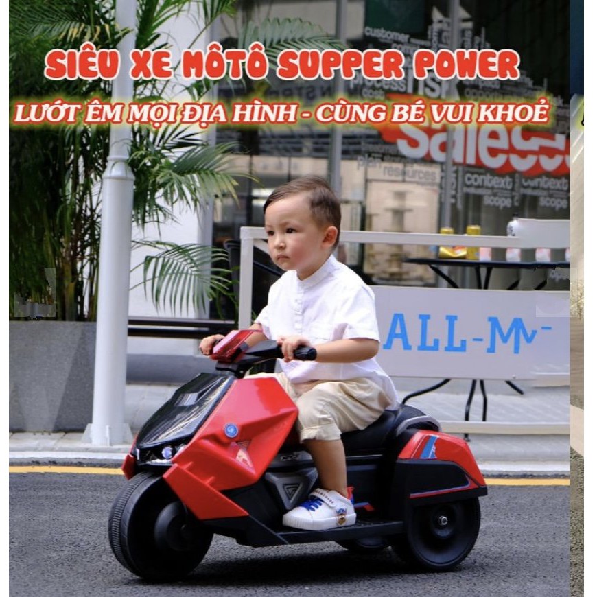 SIÊU XE MOTO Điện CHO BÉ SUPPER POWER POWER KIDS