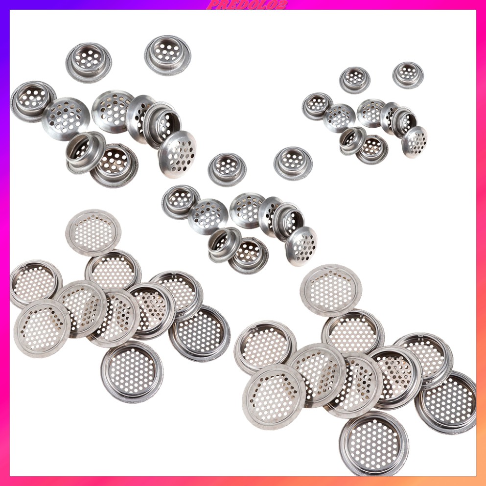 Set 2 / 10 Vỏ Lưới Tròn Bọc Đầu Máy Lạnh 19mm Bằng Thép Không Gỉ Cho Tủ Chén