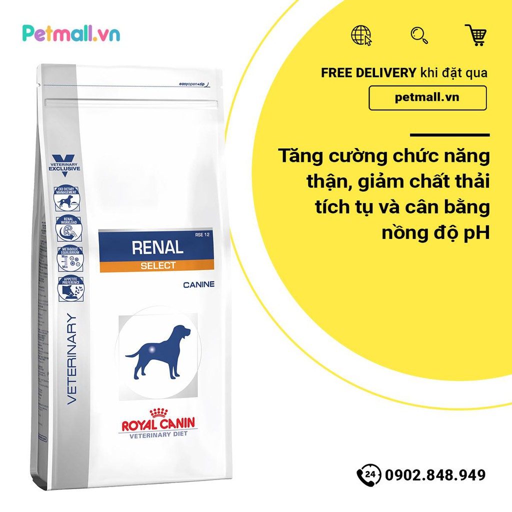 Thức ăn chó Royal Canin RENAL Canine 2kg - Hỗ trợ điều trị thận