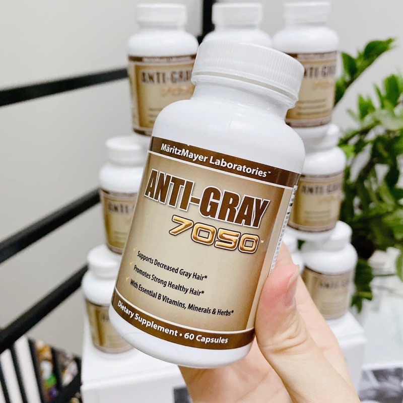 Viên Uống ANTI-GRAY 7050 hỗ trợ bạc tóc 60 viên - Hàng Mỹ