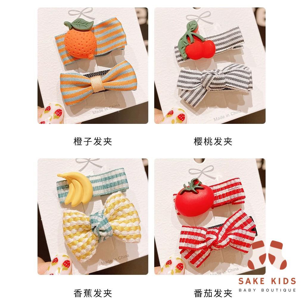 Set Kẹp tóc cho bé gái - Kẹp tóc xinh xắn gắn nơ nhiều hình dễ thương cho bé gái phong cách Hàn Quốc D2