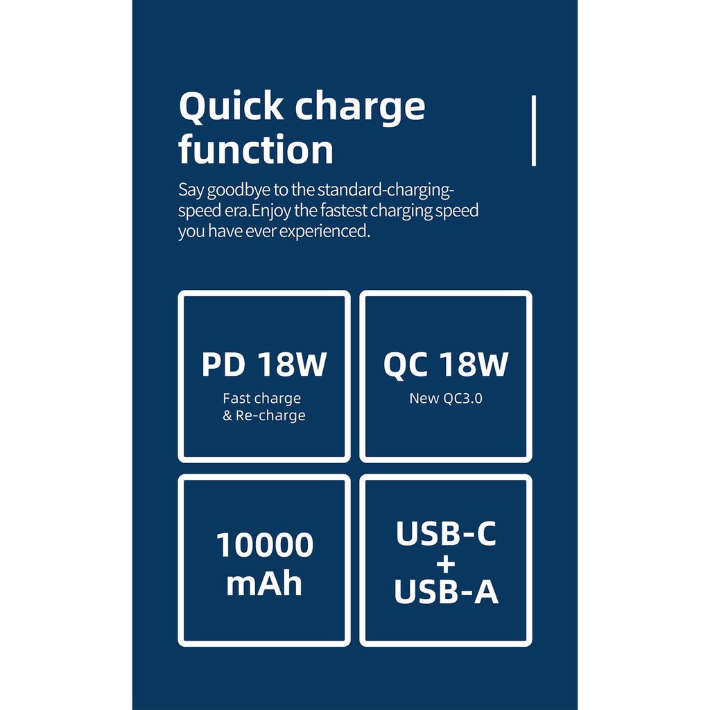 Pin sạc dự phòng MIPOW POWER CUBE 10000mAh PD 3.0/QC 3.0 18W